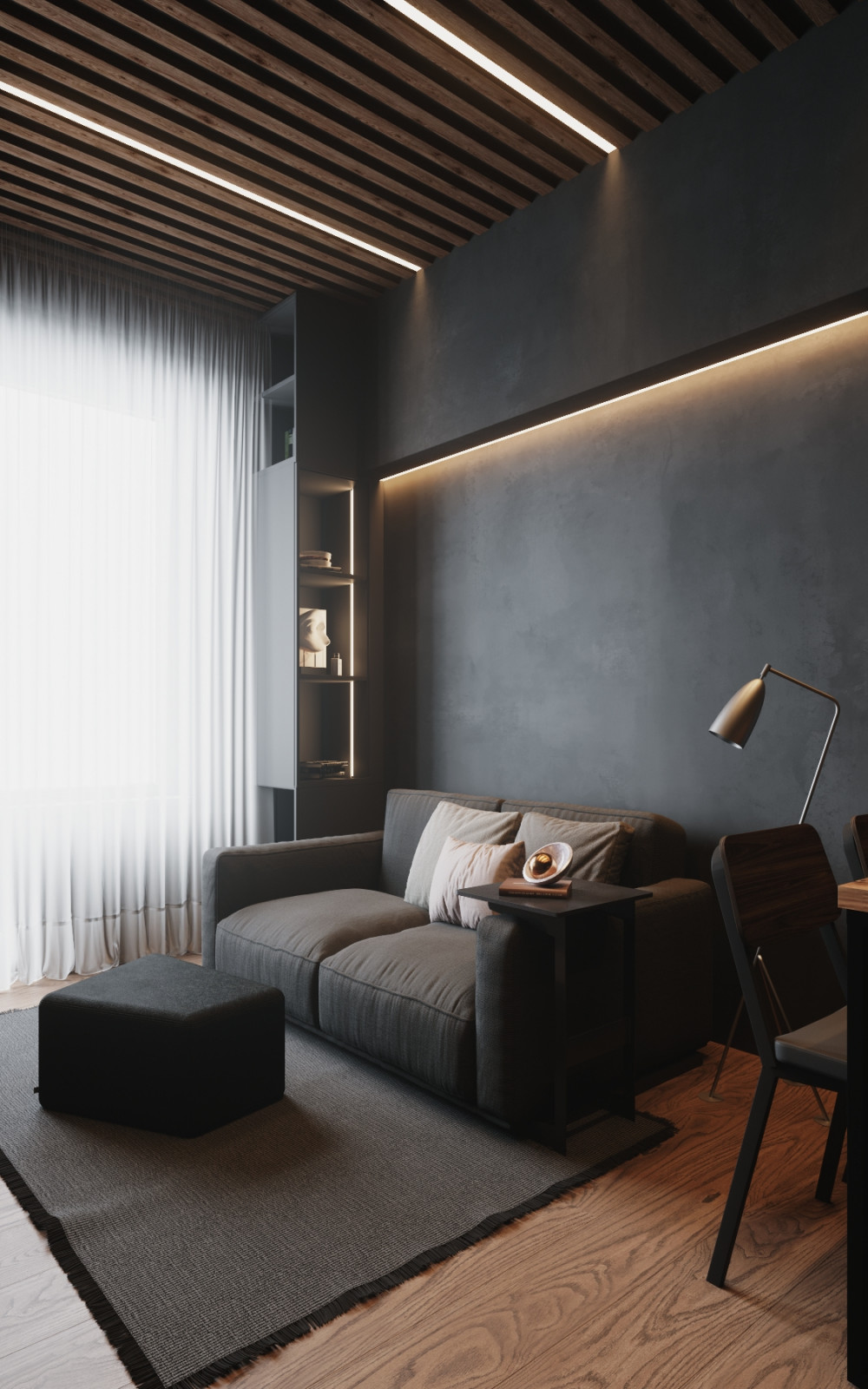 Квартира в серых тонах