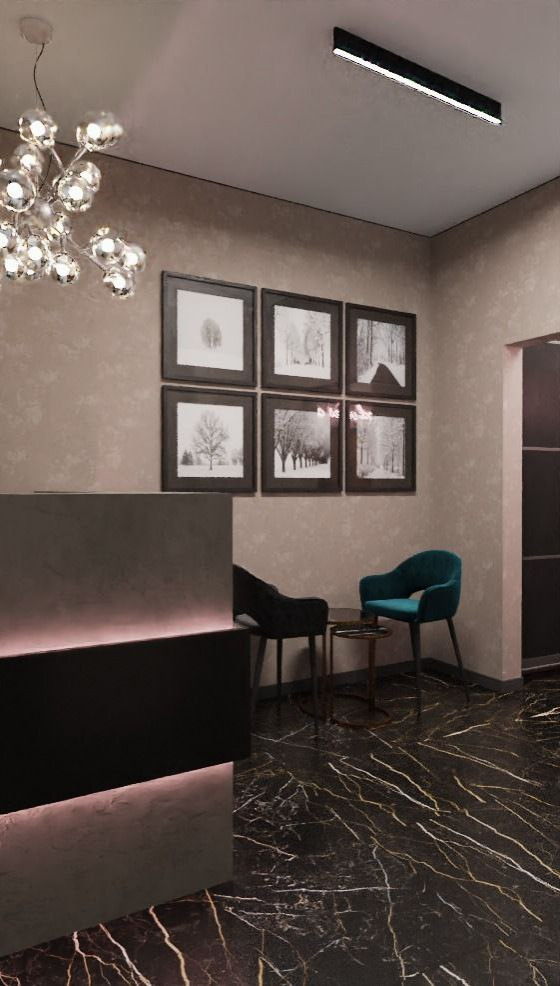 Дизайн массажной студии в стиле эклектика