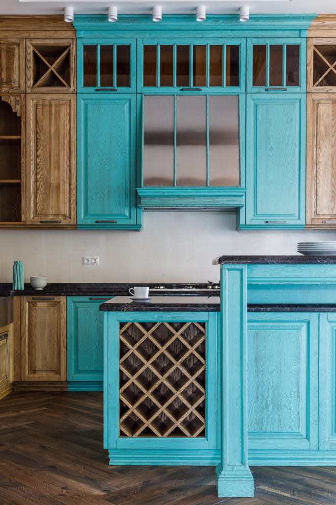 Кухня в бирюзовых оттенках