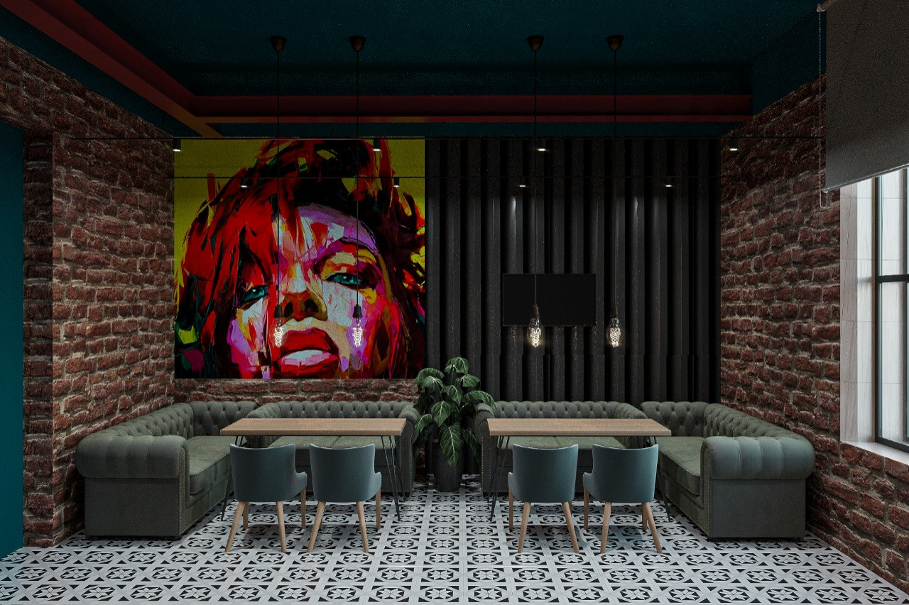 Бар в Вавилов Лофте.