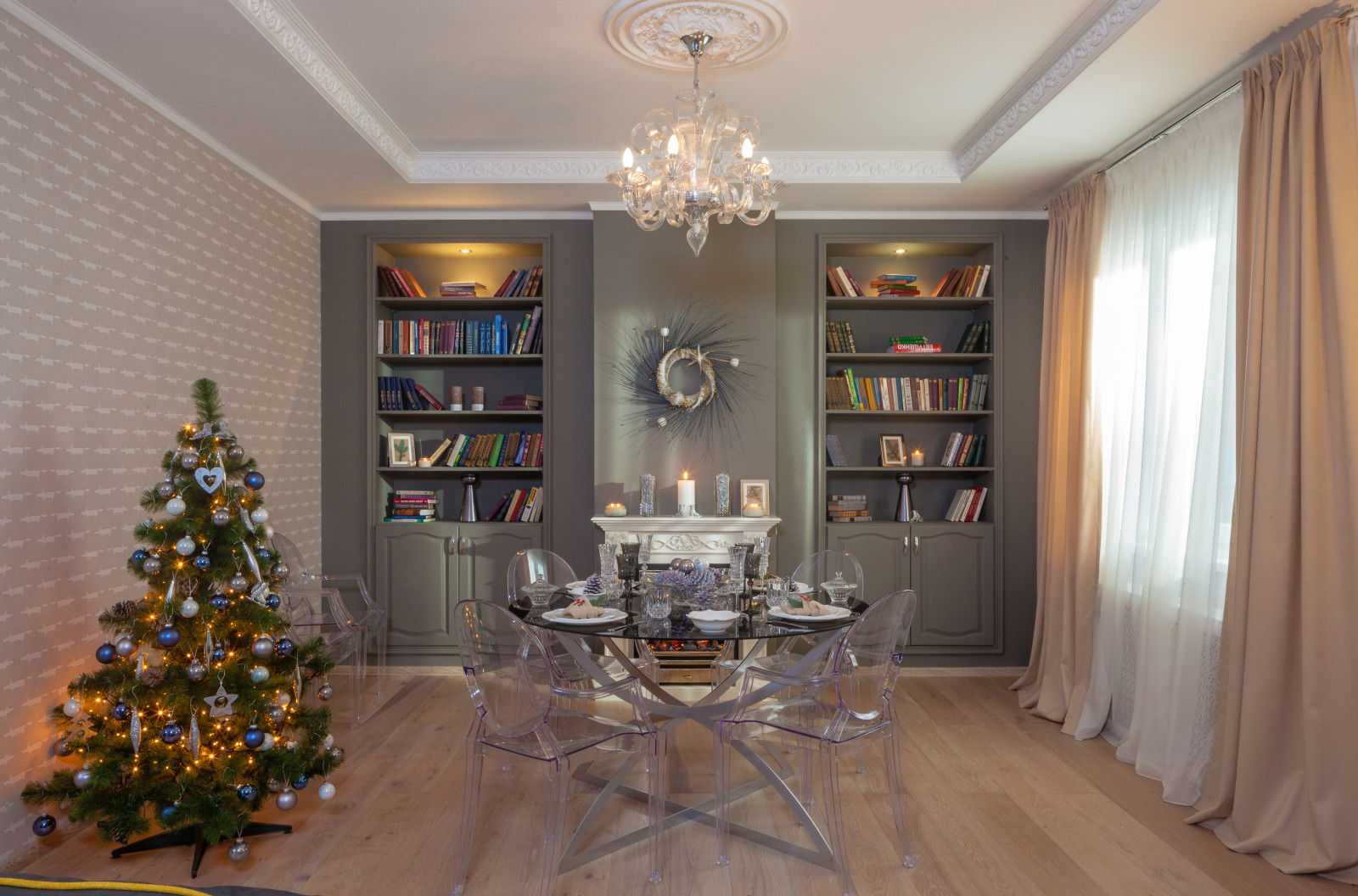 Гостиная на контрастах для программы "Фазенда" Первый Канал