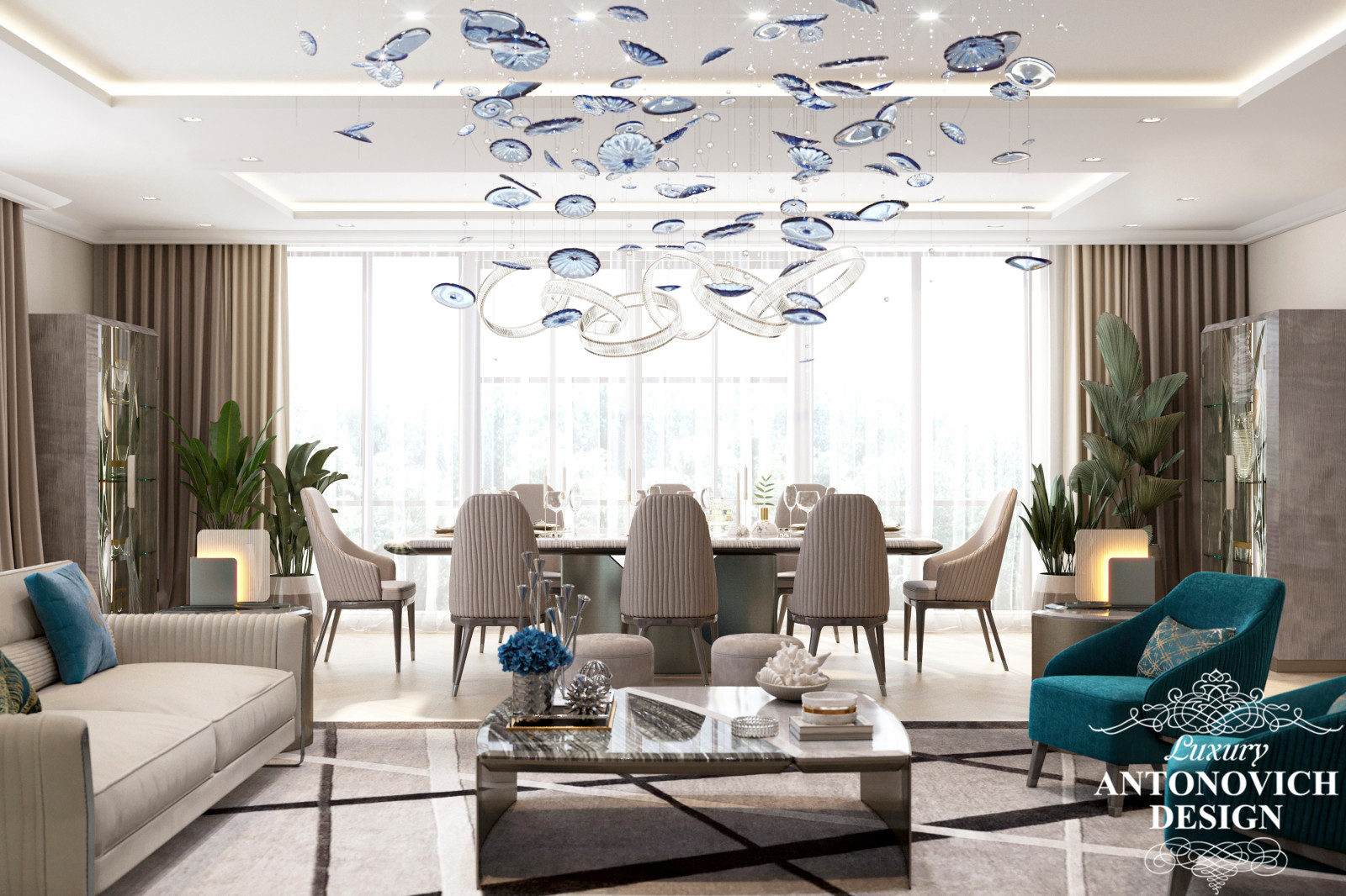 Авторский дизайн-проект гостиной