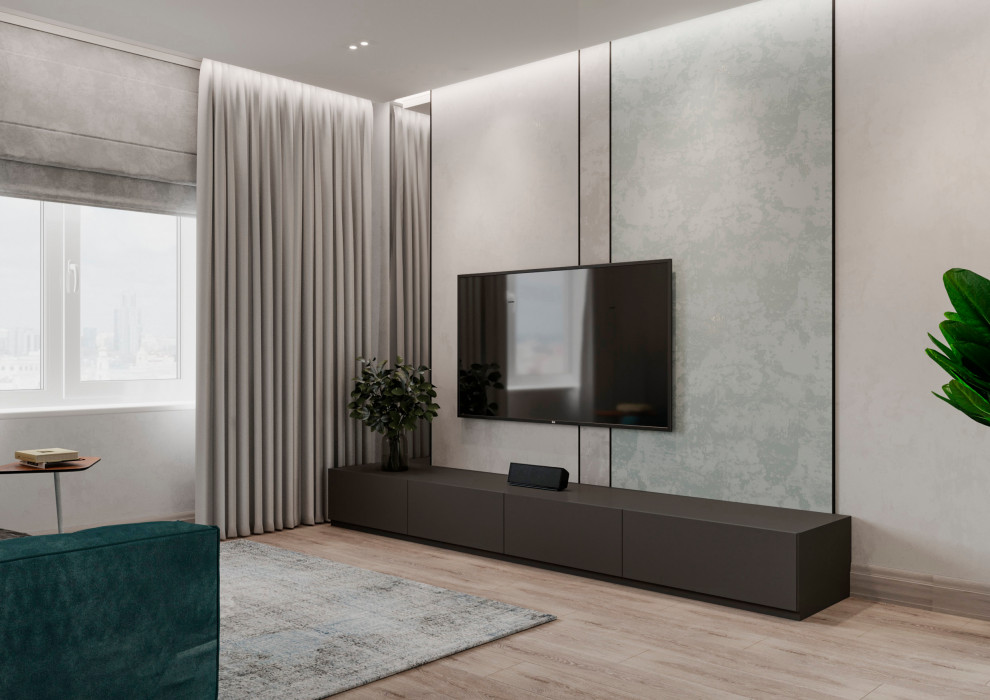 Обложка проекта: Кухня-гостиная для молодого человека