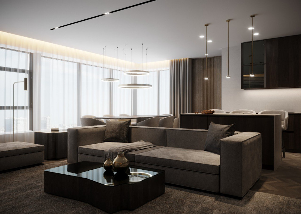 ЖК Розмарин кухня-гостиная