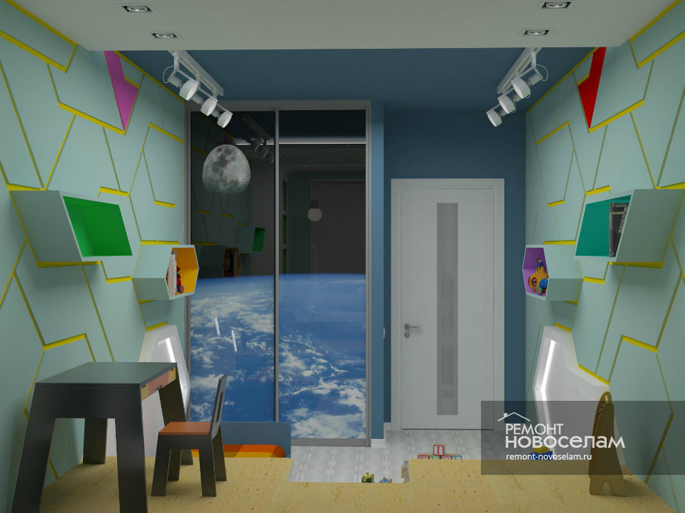 Дизайн проект детской комнаты / Вариант 1