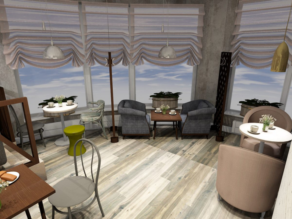 Дизайн-проект кафе быстрого питания в Новокузнецке