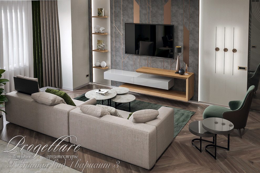 Дизайн квартиры 115 м.кв. в Санкт-Петербурге, в ЖК "Смольный проспект"