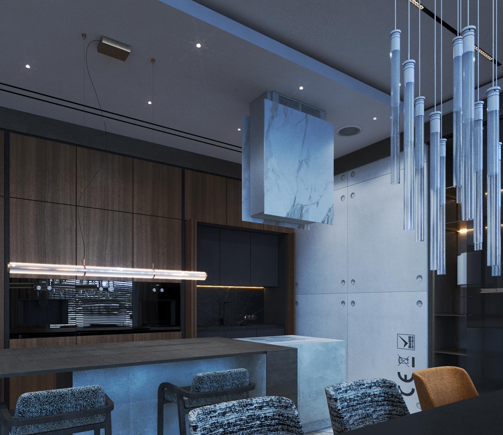 New design project apartment in Vladivostok, residential complex Aquamarine