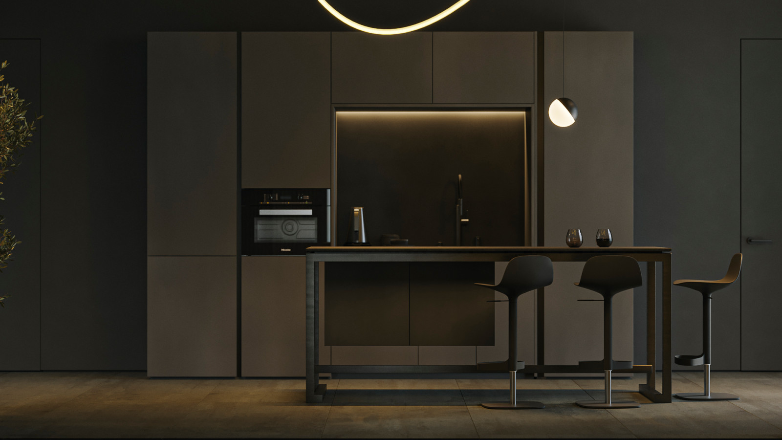 Интерьер частного бассейна