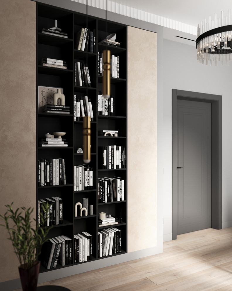 Стильный дом с красными акцентами