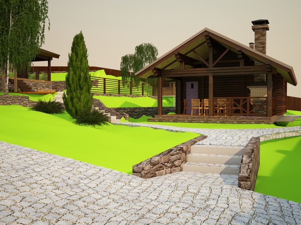 Обложка проекта: эскиз ландшафта