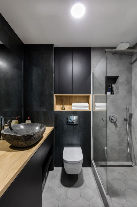 Строгий интерьер однокомнатной квартиры