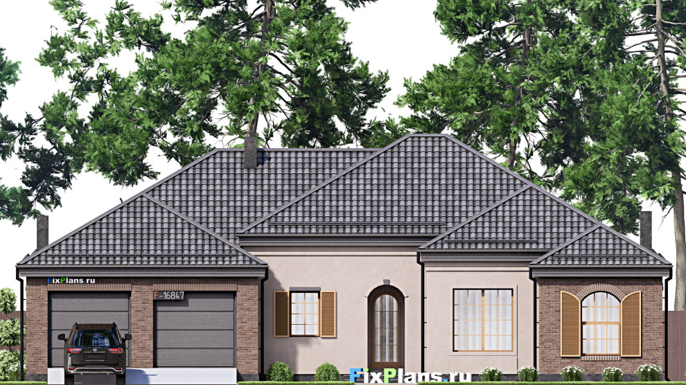 Проект одноэтажного дома 19х21м S251м2 F-16847