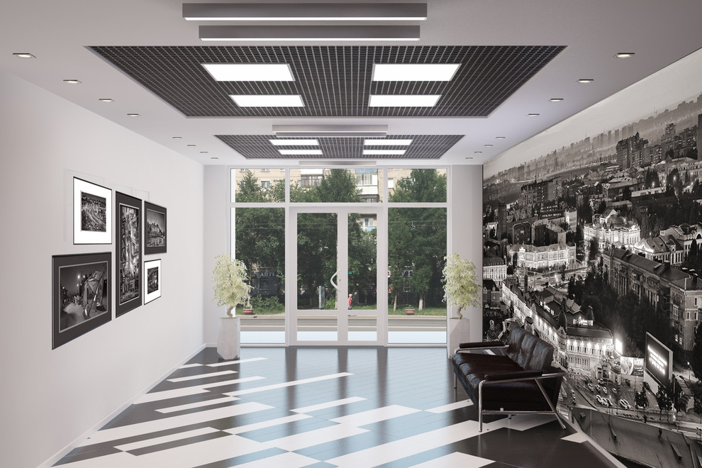 Интерьерное решение холла общественного помещения