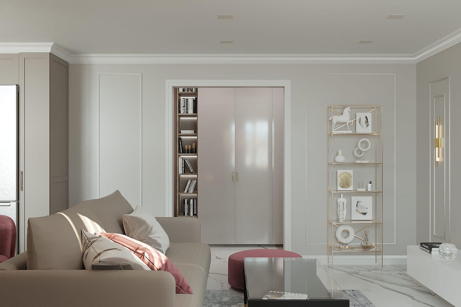 Трехкомнатная квартира для молодой девушки