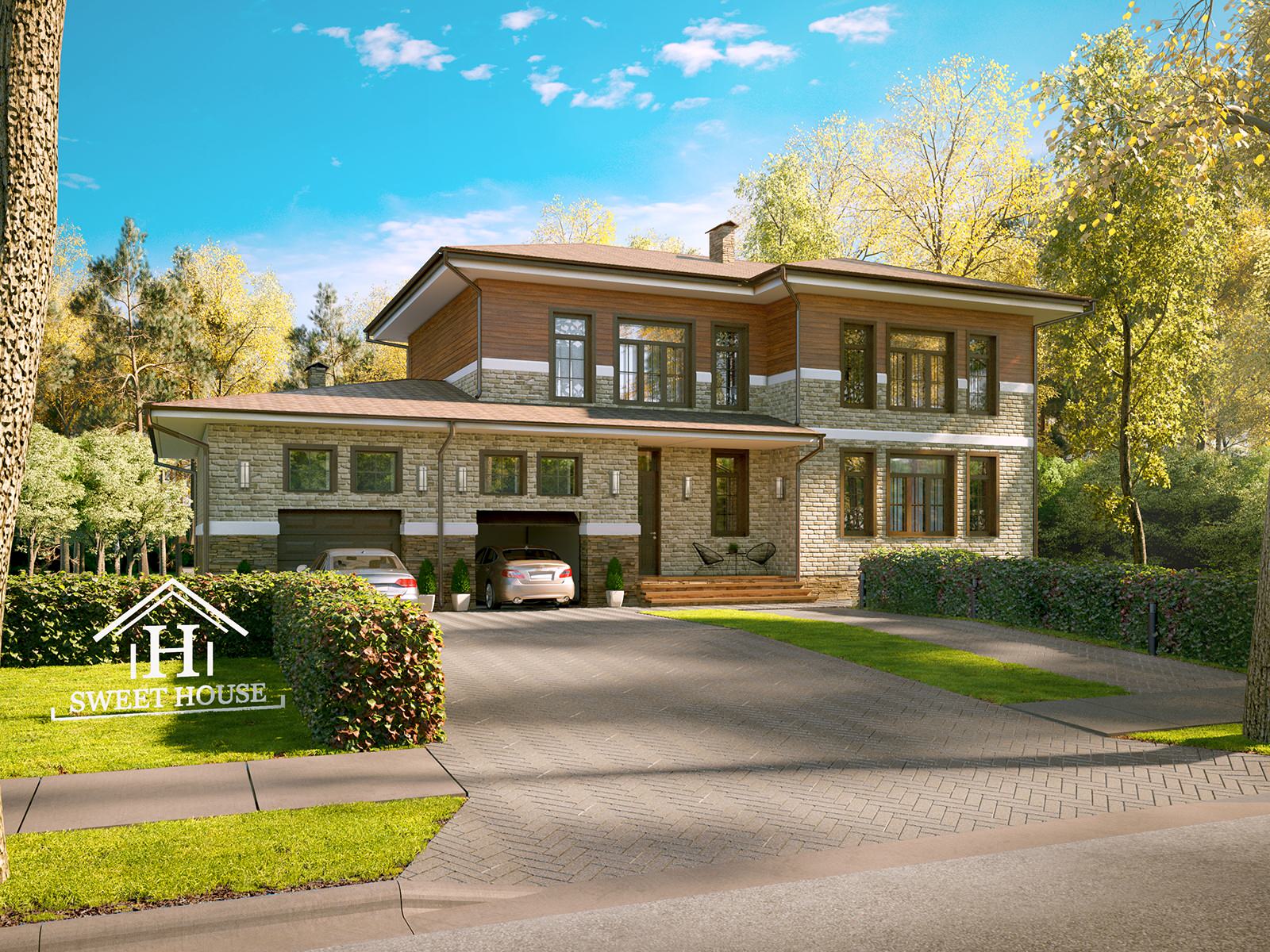 Обложка проекта: КОТТЕДЖ WRIGHT HOUSE 2.0