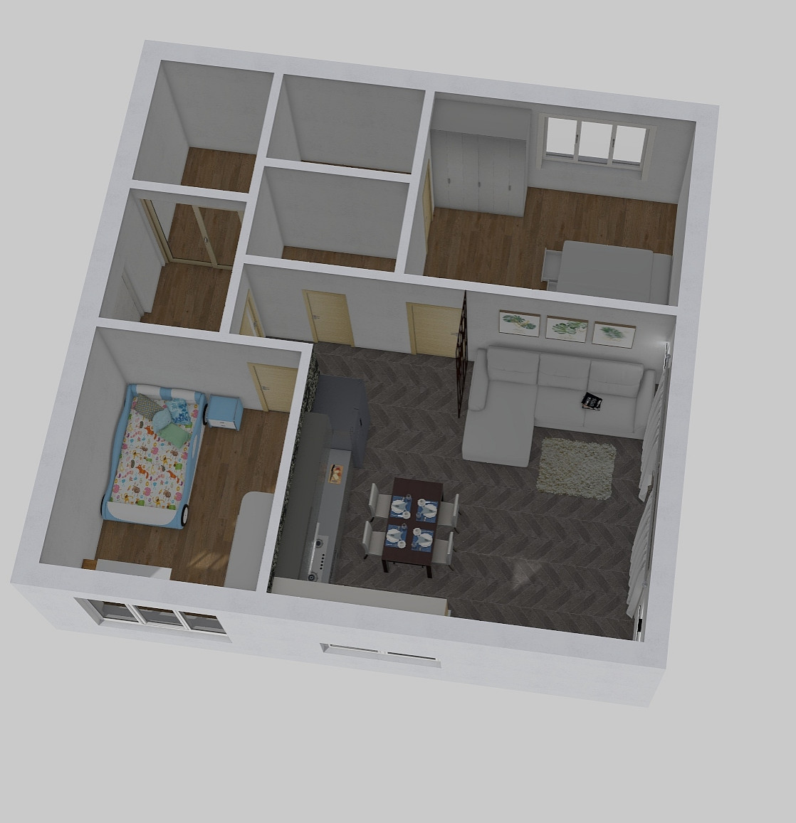 Эскизный проект планировки дома