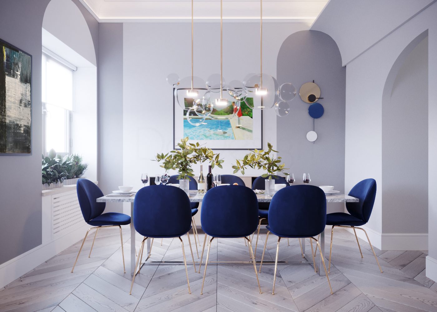 Кухня-столовая. Дизайн-проект квартиры в Москве