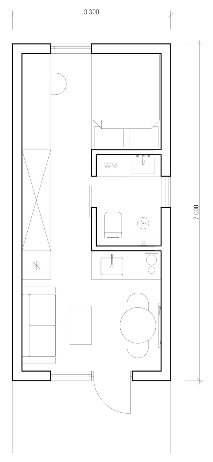 Транспортируемый микро дом XS18