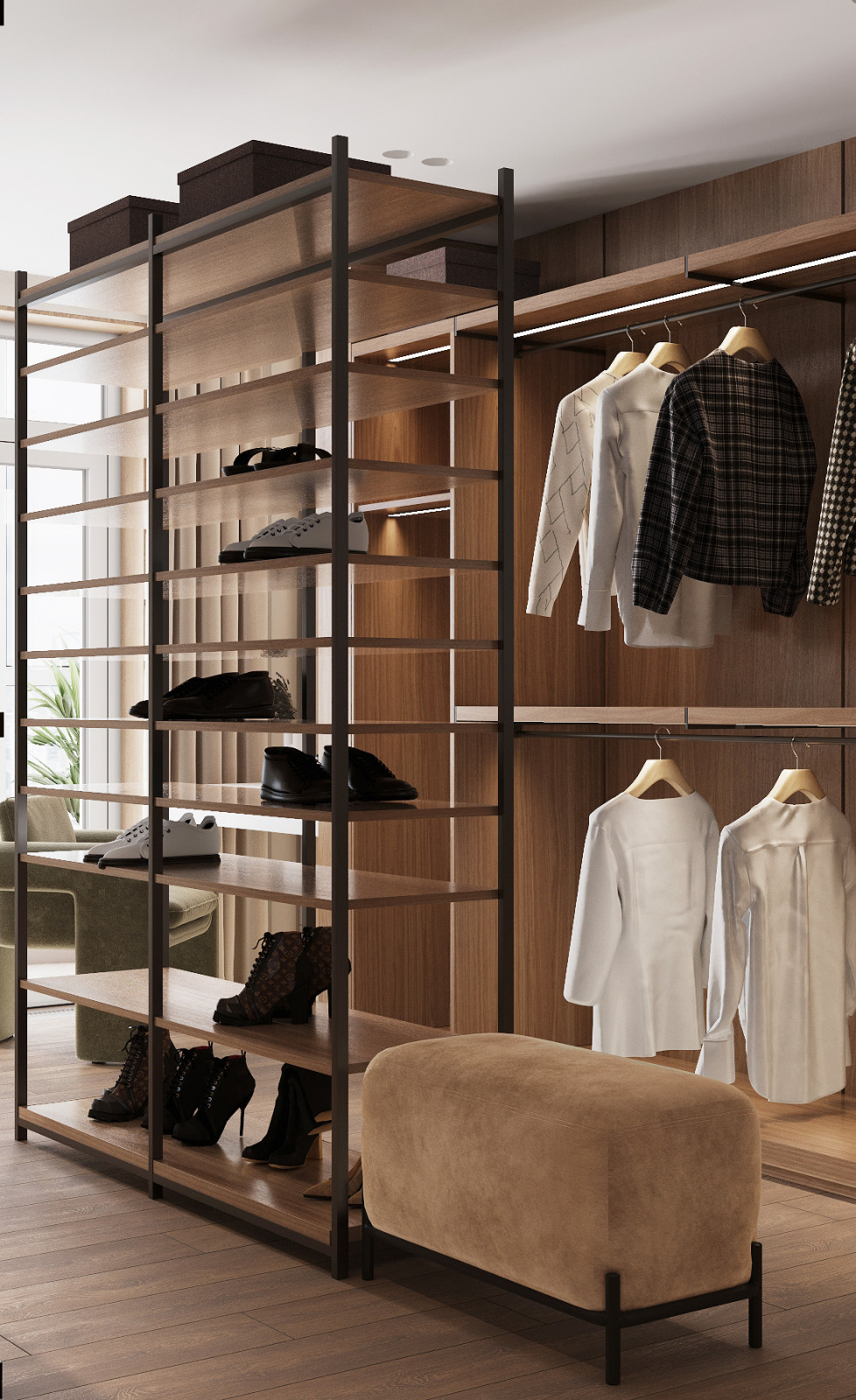 Квартира в экостиле.Мастер-спальня.