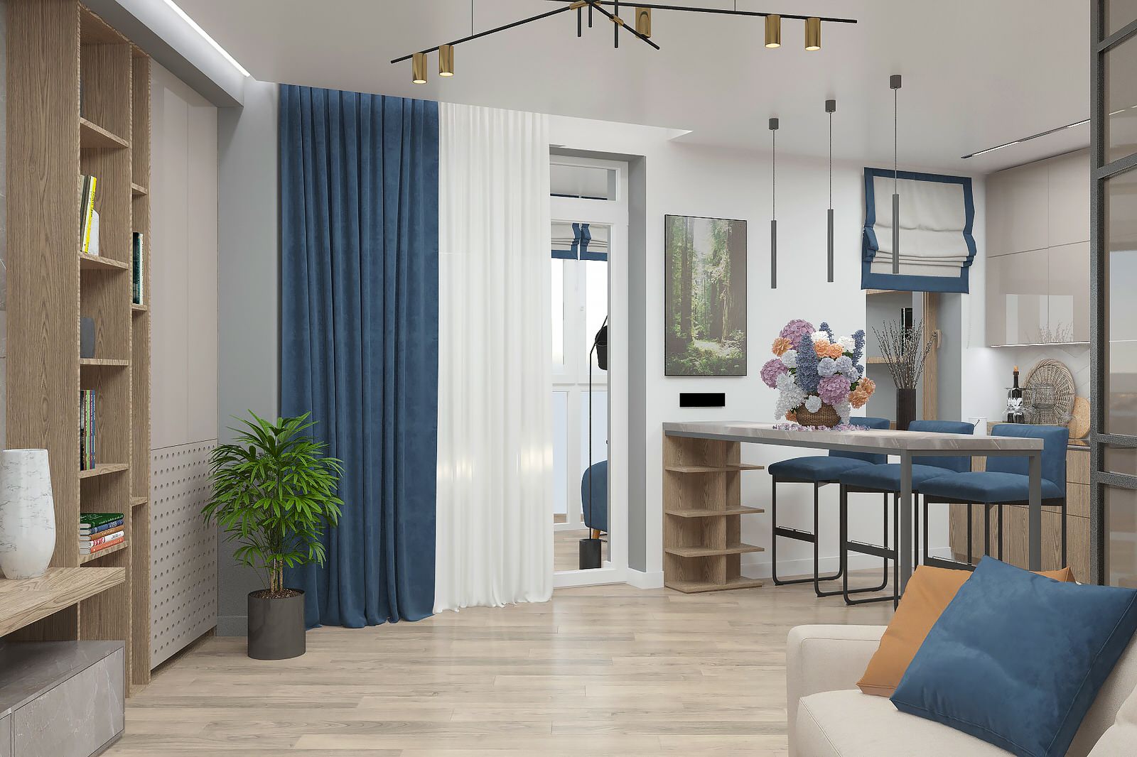 Квартира 57м2 для молодого парня