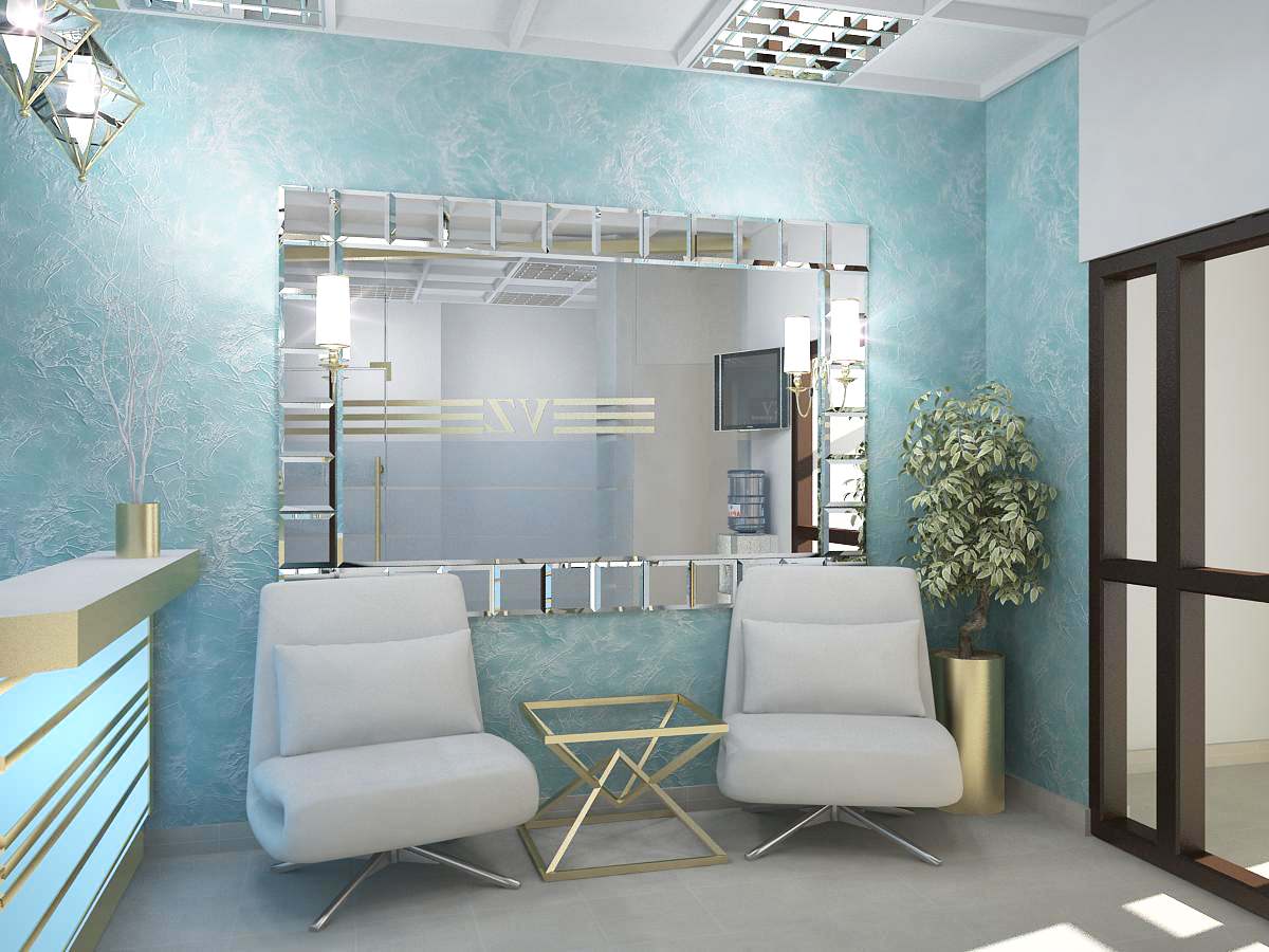 Интерьер салона красоты 300 м.кв.
