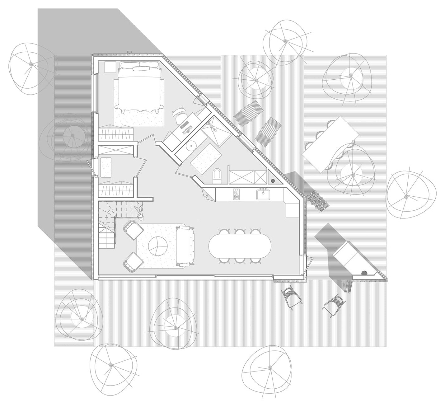 ТРЕУГОЛЬНЫЙ ДОМ НА УВИЛЬДАХ | UVILDY LAKE HOUSE