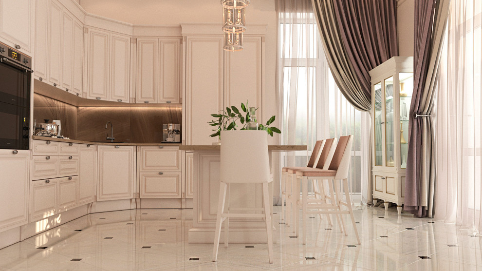 Дизайн проект особняка 834 кв.м. в современной классике