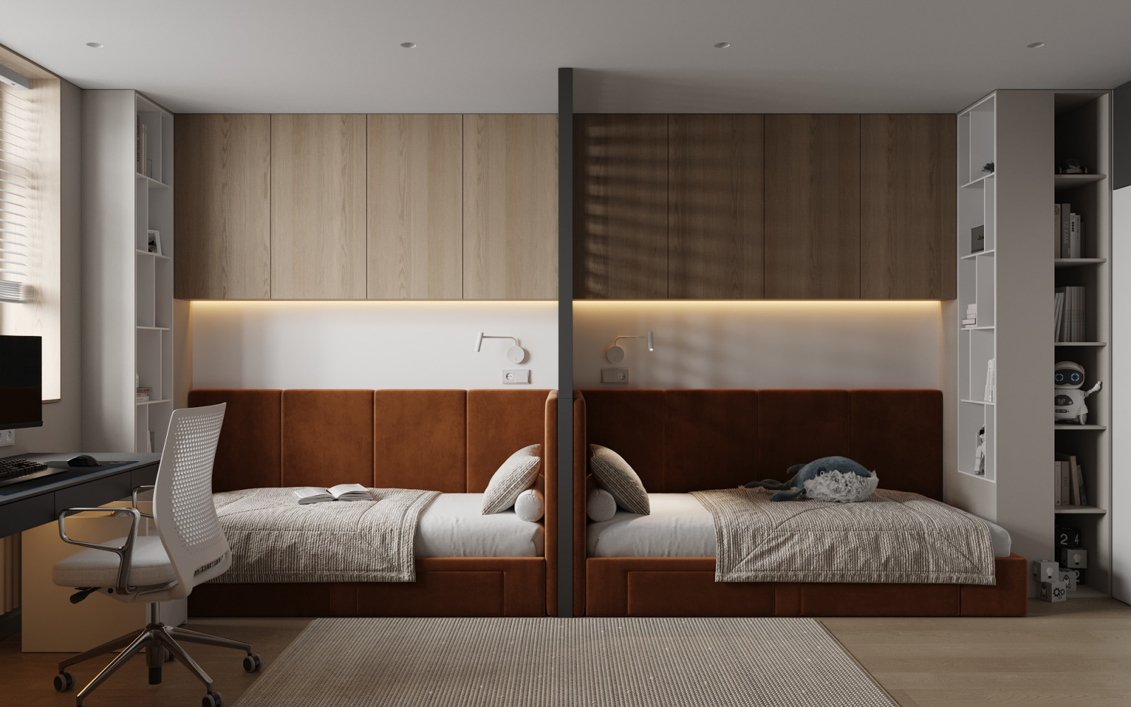 Сокол, 100кв.м. нежный интерьер в бежевых тонах