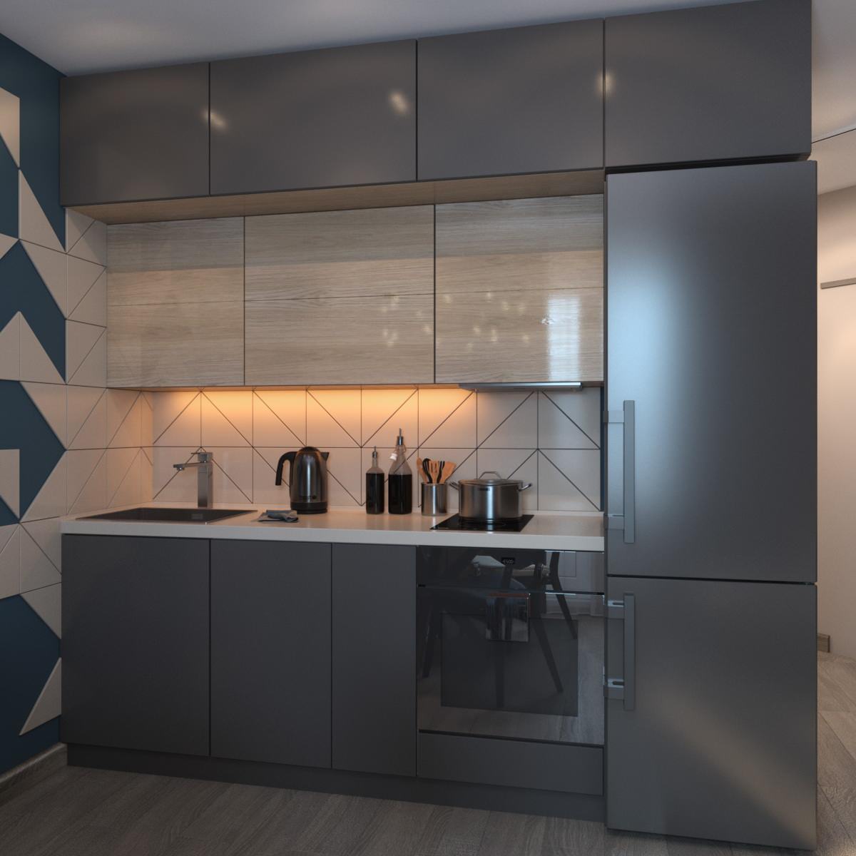 Кухня-гостиная. ул.Семьи Шамшиных