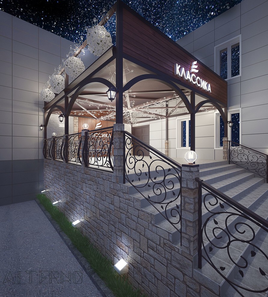 Дизайн крыльца банкетного зала