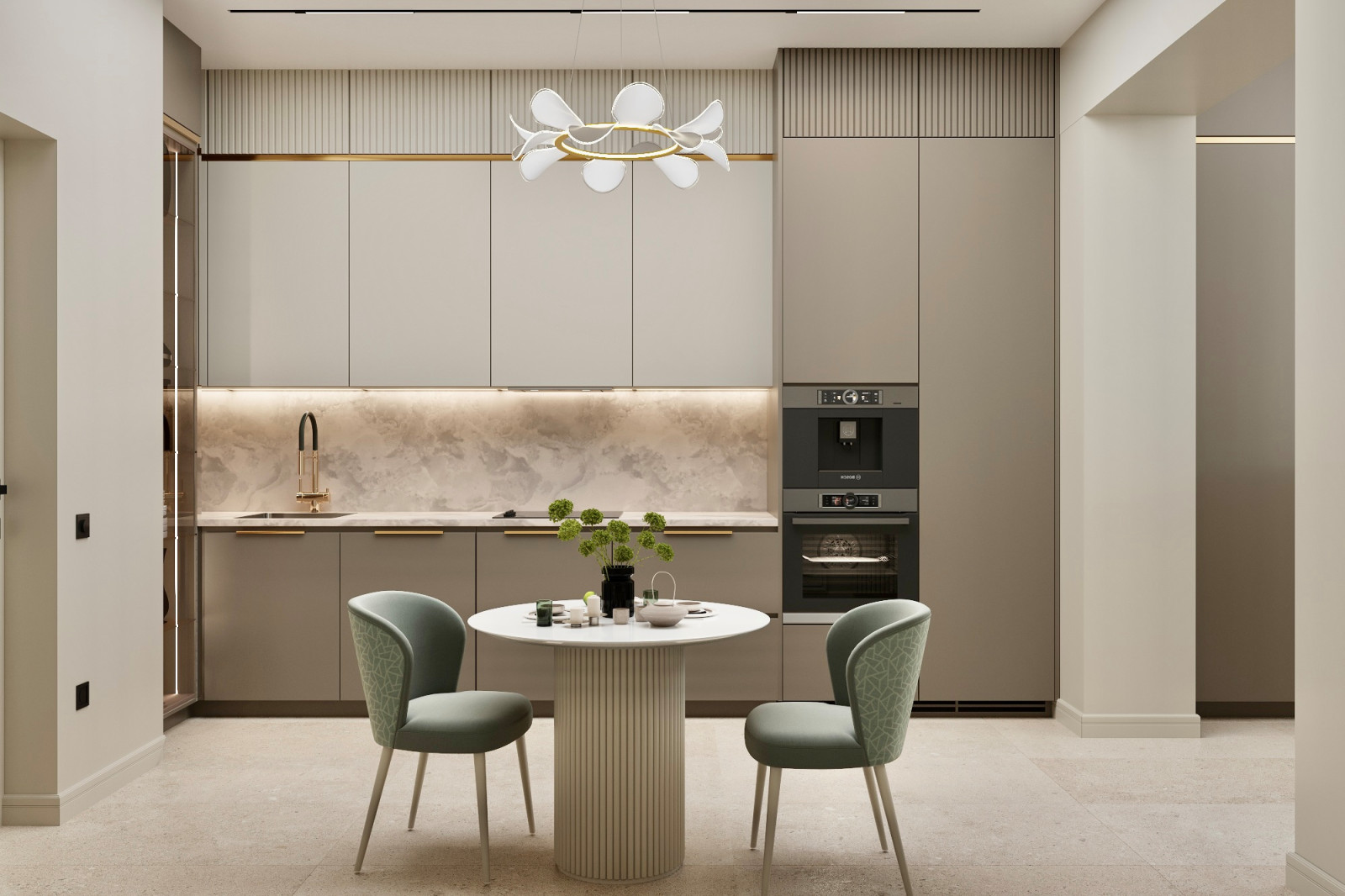 Дизайн-проект квартиры 87 кв м в современном стиле