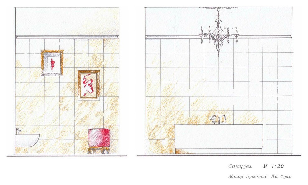 Дизайн проект.Частная резиденция. Эскизная часть.