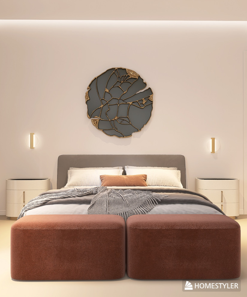 Мастер спальня в современном стиле с элементами Ар-Деко