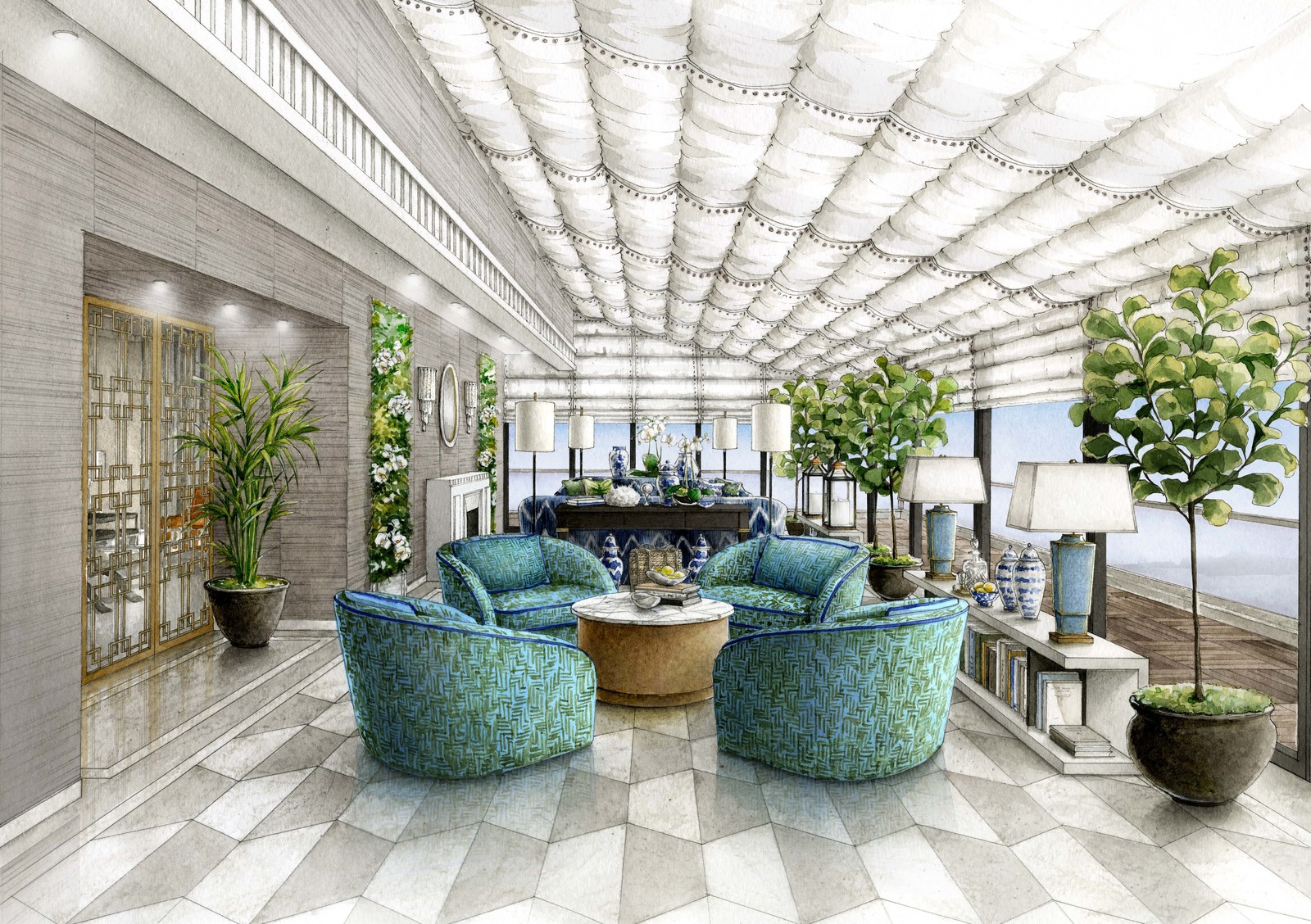 Обложка проекта: Эскизный проект квартиры в Казани для дизайн-студии Марины Кочеровой