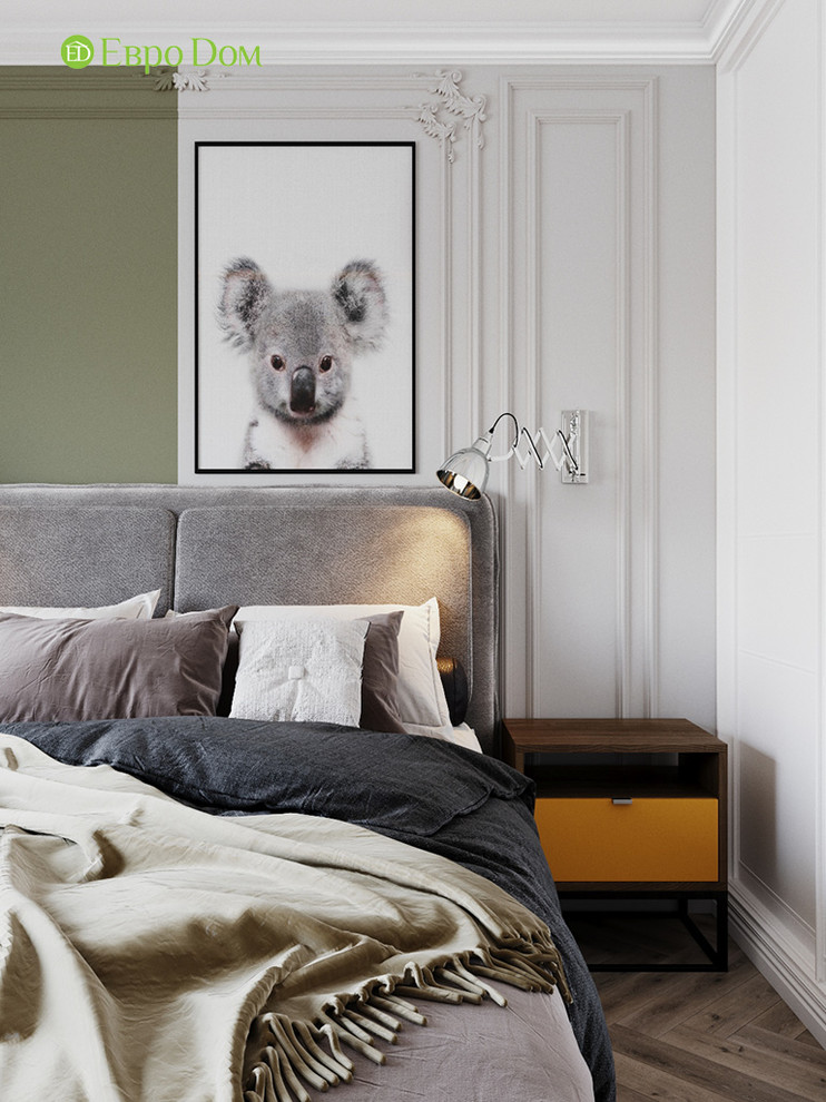 Дизайн четырехкомнатной квартиры 110 кв. м в стиле неоклассика. Фото проекта