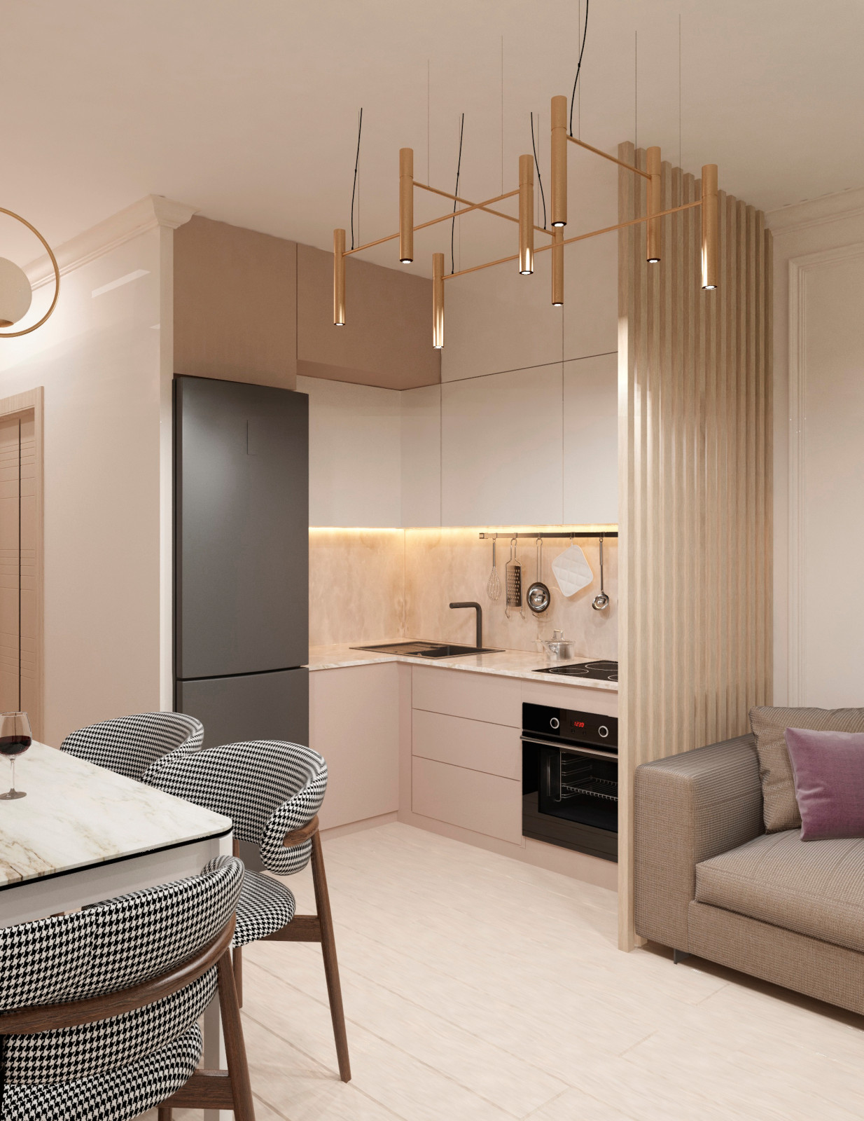 Проект квартиры для семьи с двумя девочками