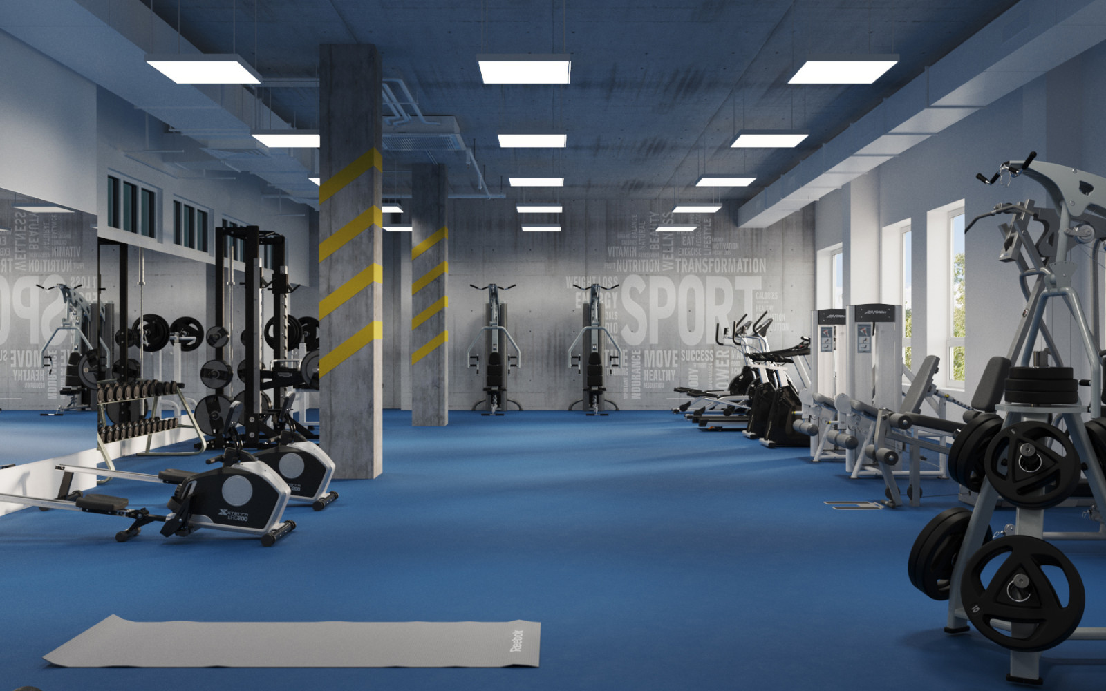 Спорт зал и тренажерный зал
