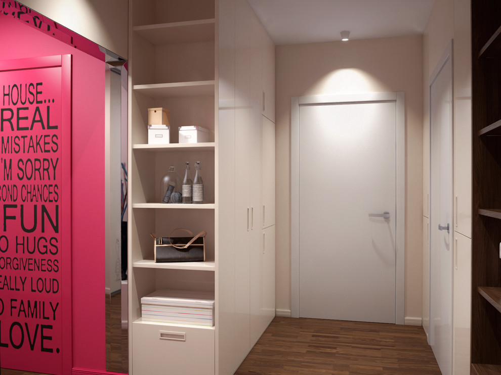 Коридор квартиры в стиле фьюжн, поп-арт