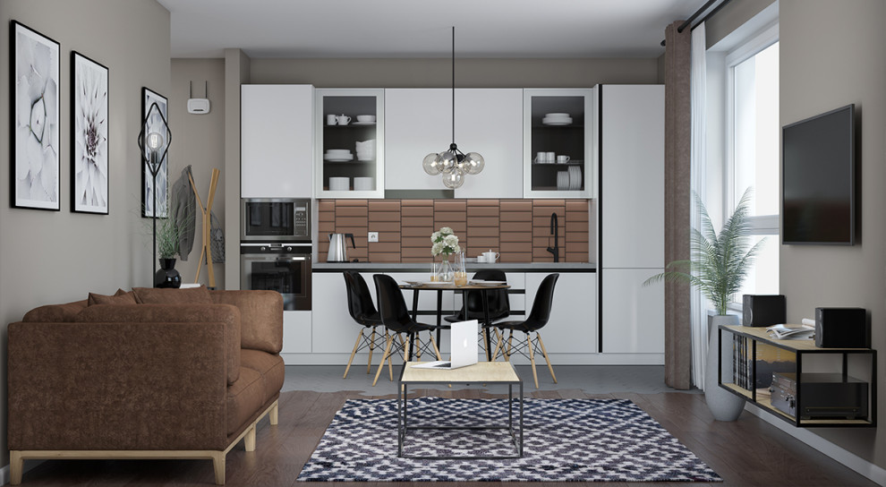 Скандинавский стиль в бежевом исполнение