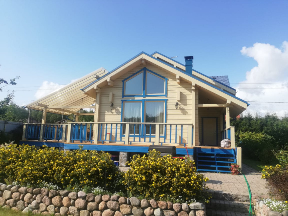 Покраска дома в п.Репино