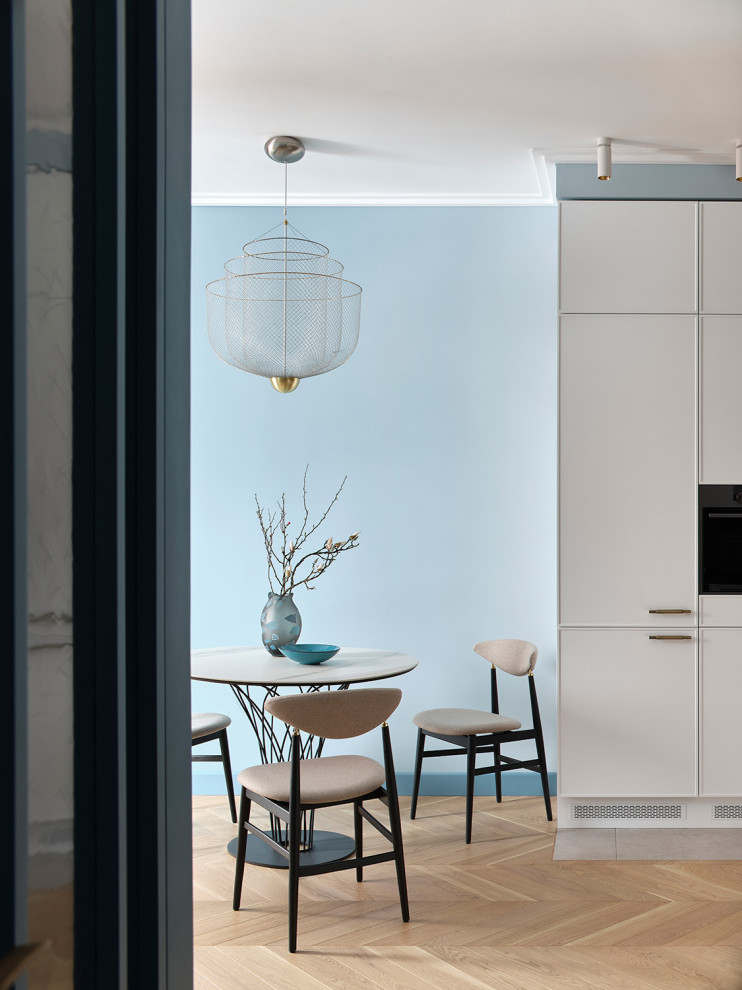 Обложка проекта: Небольшая квартира в оттенках синего