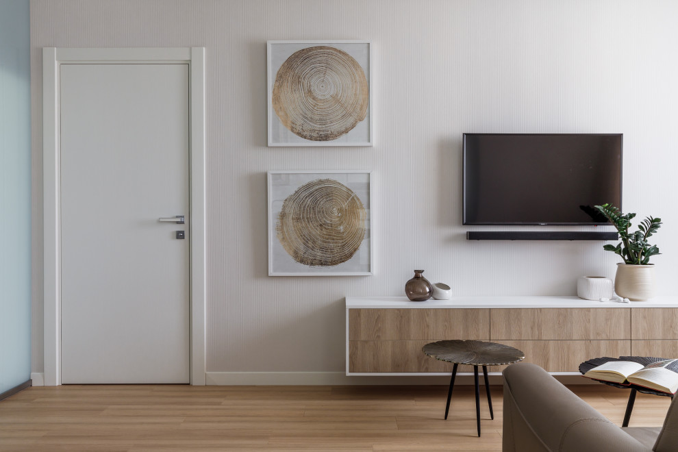 Точка белого(фотографии кухни-гостиной)