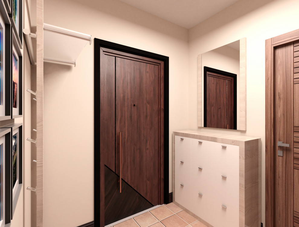 Однокомнатная квартира 34 кв.м. в трёх стилистических решениях.