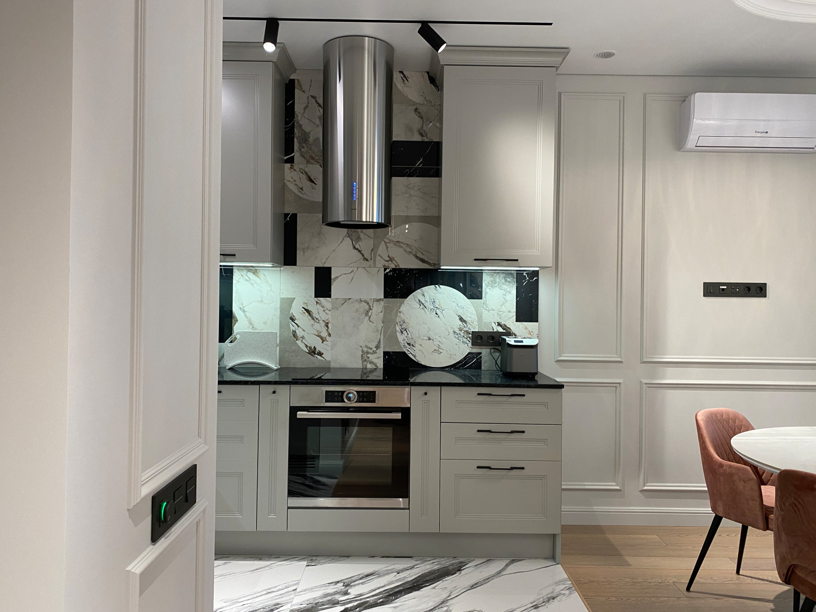 Кухня гостиная в ЖК Скандинавия