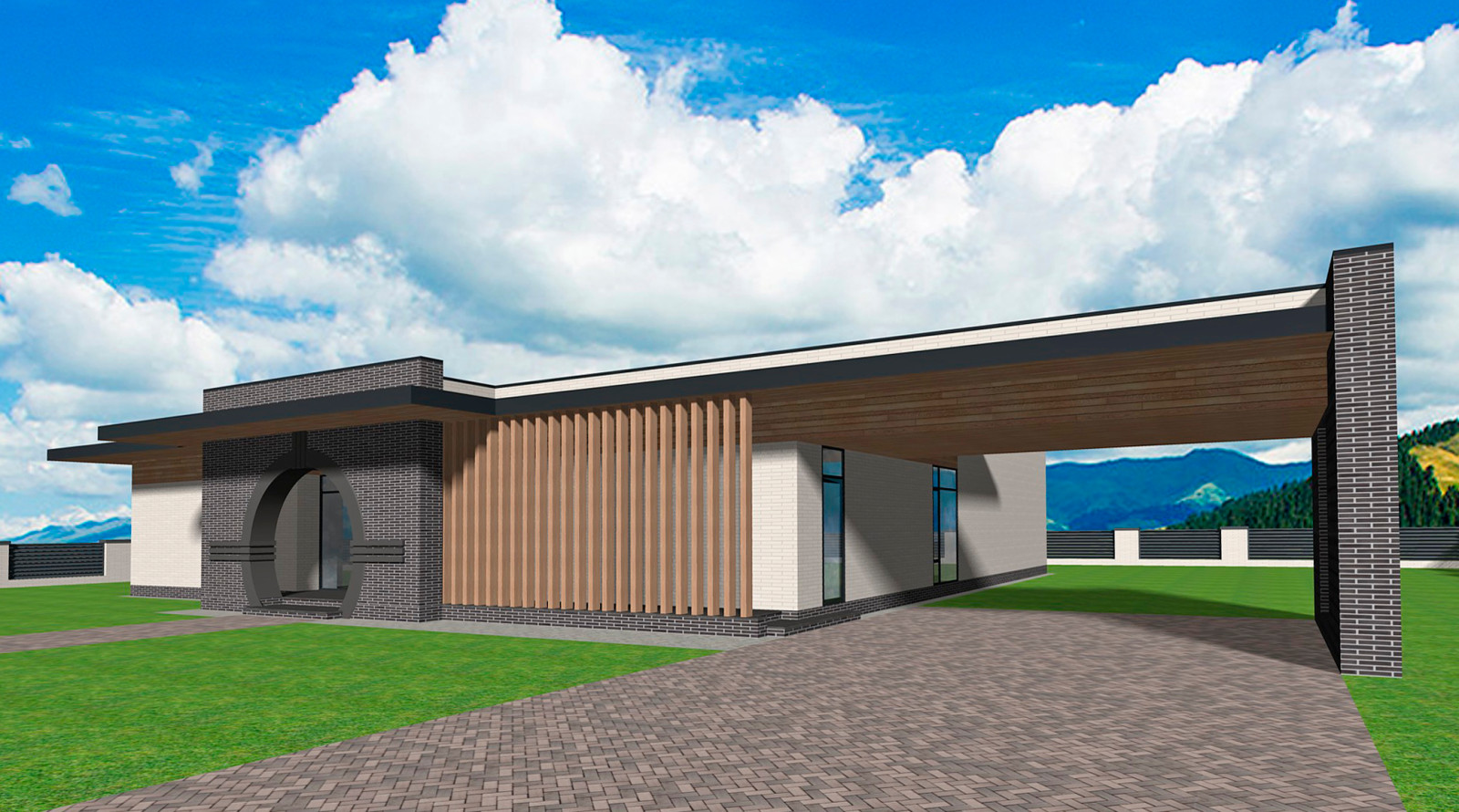 Проект дома в горном Алтае L-287 в стиле минимализм