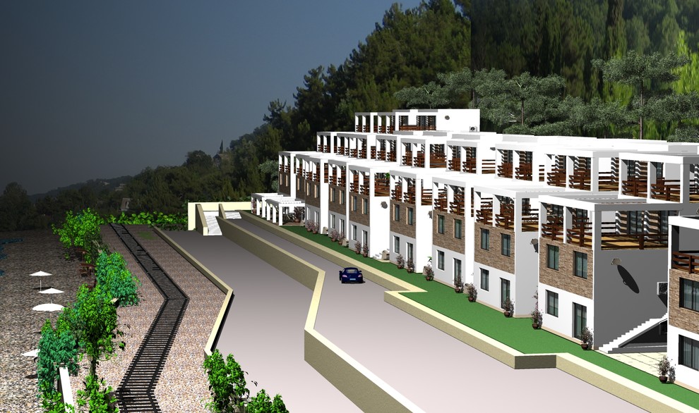 Котеджный поселок на берегу Черного моря