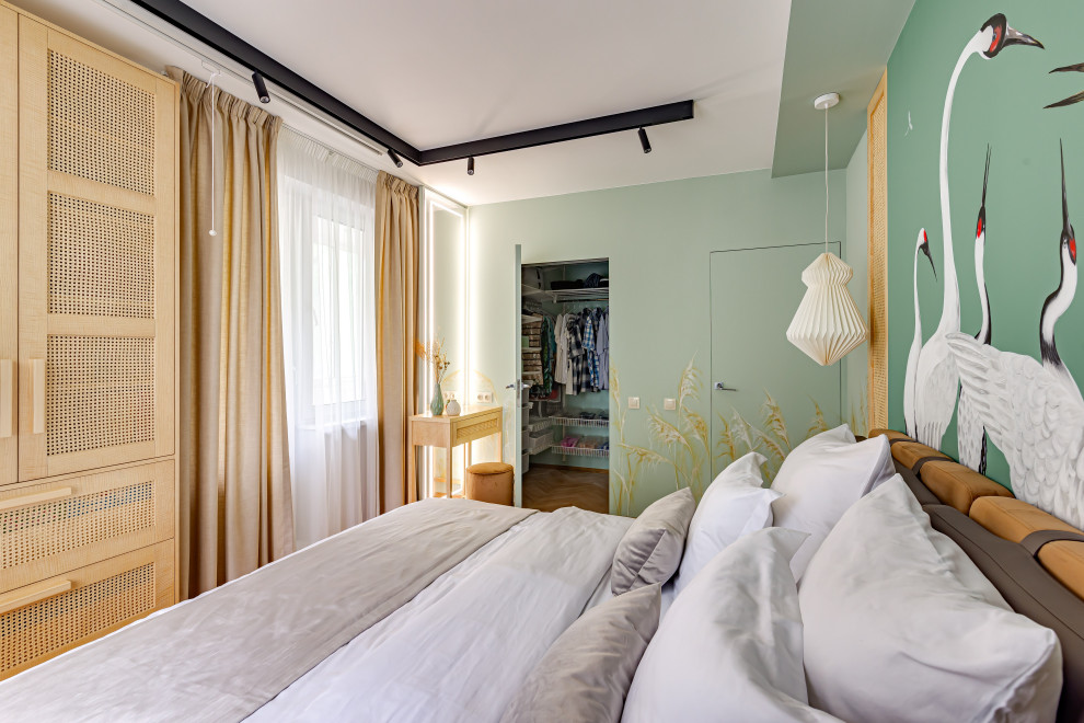 Спальня с журавлями