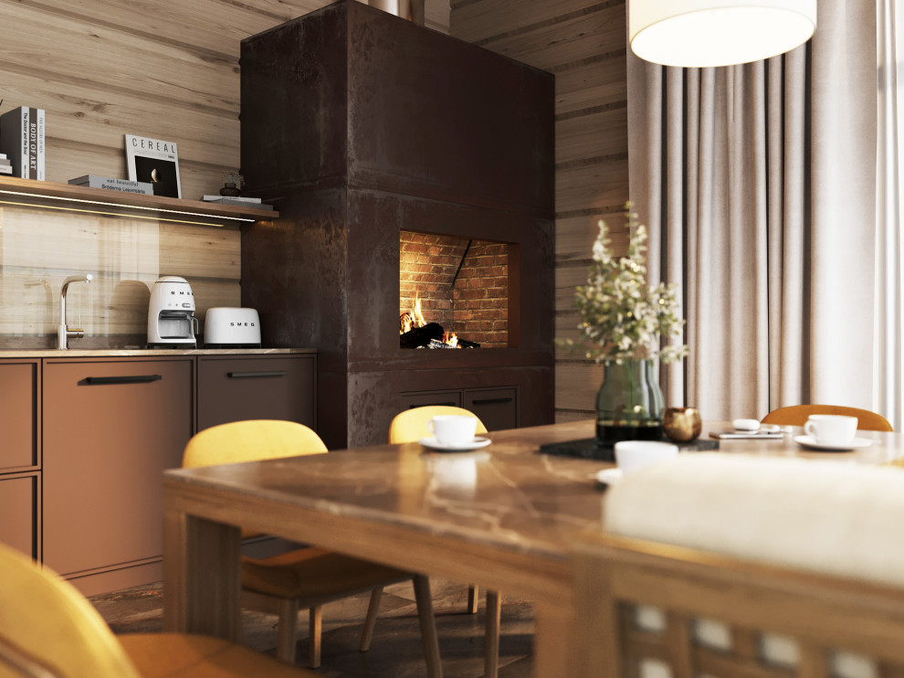 Проект интерьера деревянного дома в п.Завидово