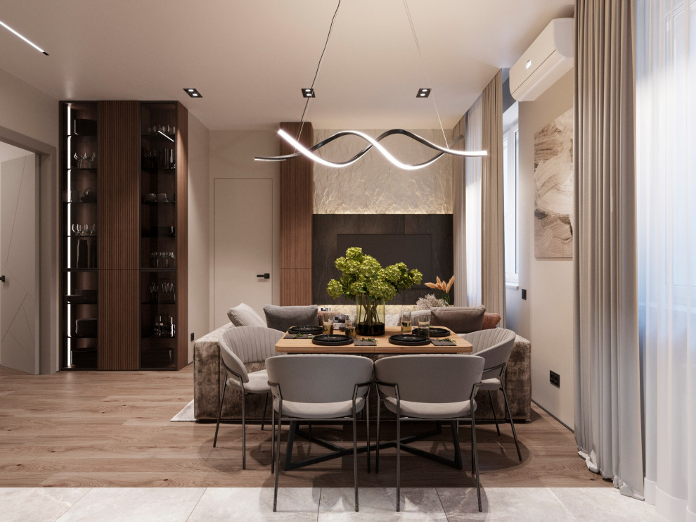 Московская современная квартира 97 кв.м для семьи с двумя детьми